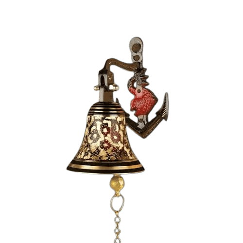 BRASS HAND ENGRAVING DOOR BELL (COLOR)